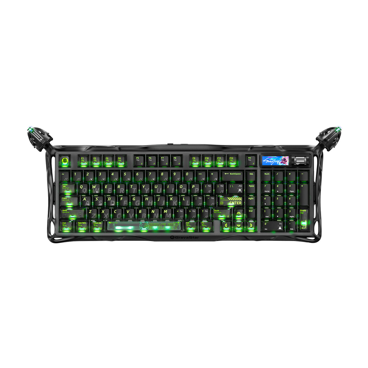 Teclado Mecánico GRAVASTAR Mercury K98 Pro Edición Phantom Black