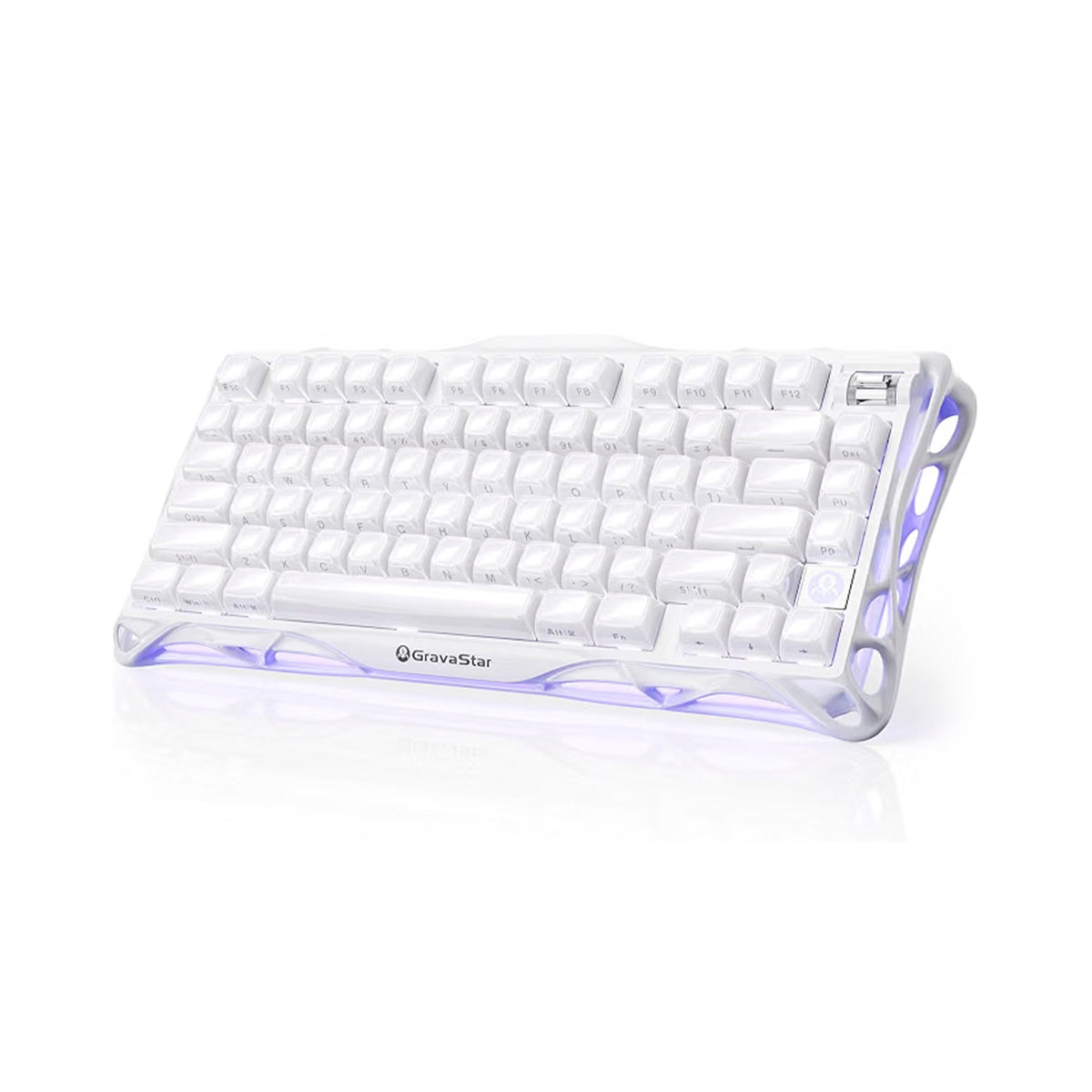 Teclado Mecánico GRAVASTAR Mercury K1 Opaline White
