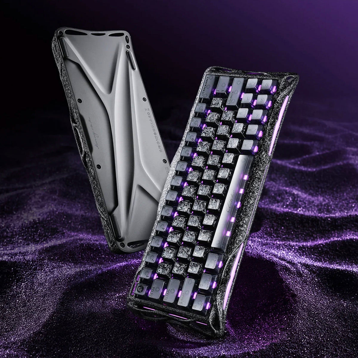 Teclado Magnético GRAVASTAR Mercury V60 Pro Edición Especial Cyber Frost Black