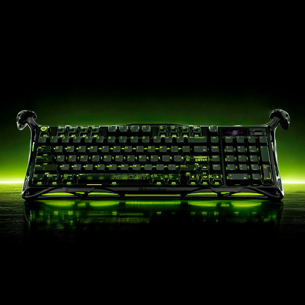 Teclado Mecánico GRAVASTAR Mercury K98 Pro Edición Phantom Black
