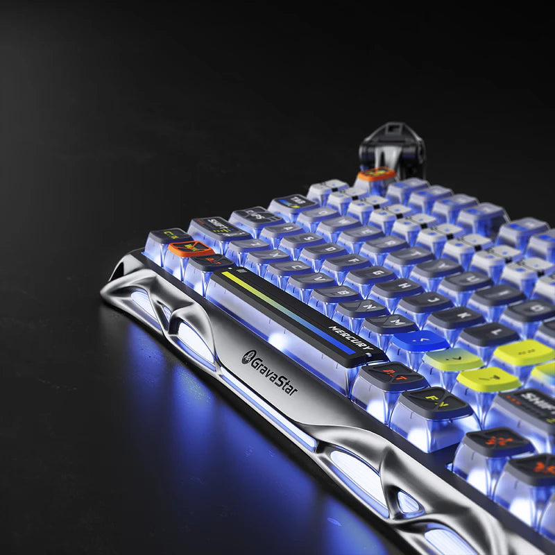 Teclado Mecánico GRAVASTAR Mercury K1 Pro - Interstellar Silver