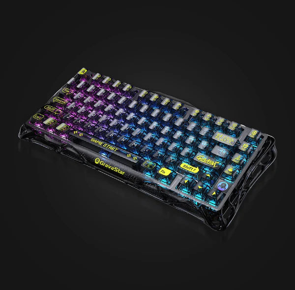 Teclado Magnético GRAVASTAR Mercury K1 Lite Transparent Black