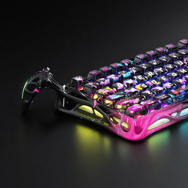 Teclado Magnético GRAVASTAR Mercury V75 Pro Edición Especial Neon Graffiti