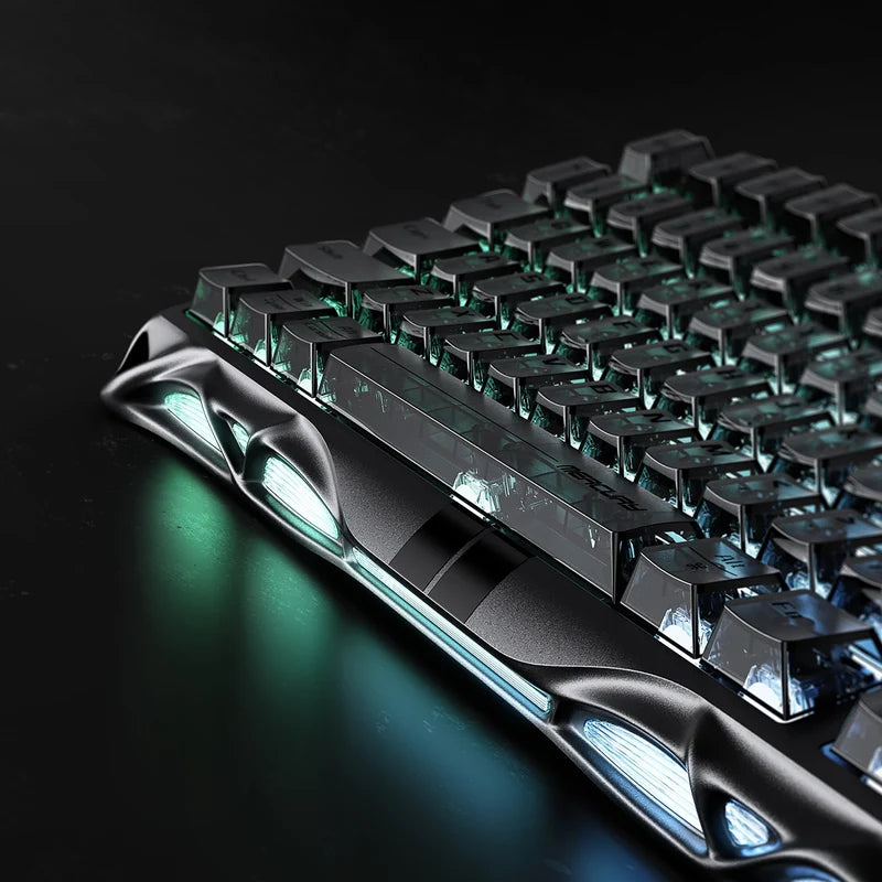 Teclado Magnético Hall Effect GRAVASTAR Mercury V75 Stealth Black