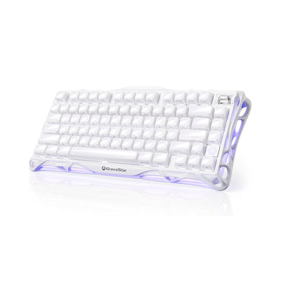 Teclado Mecánico GRAVASTAR Mercury K1 Opaline White
