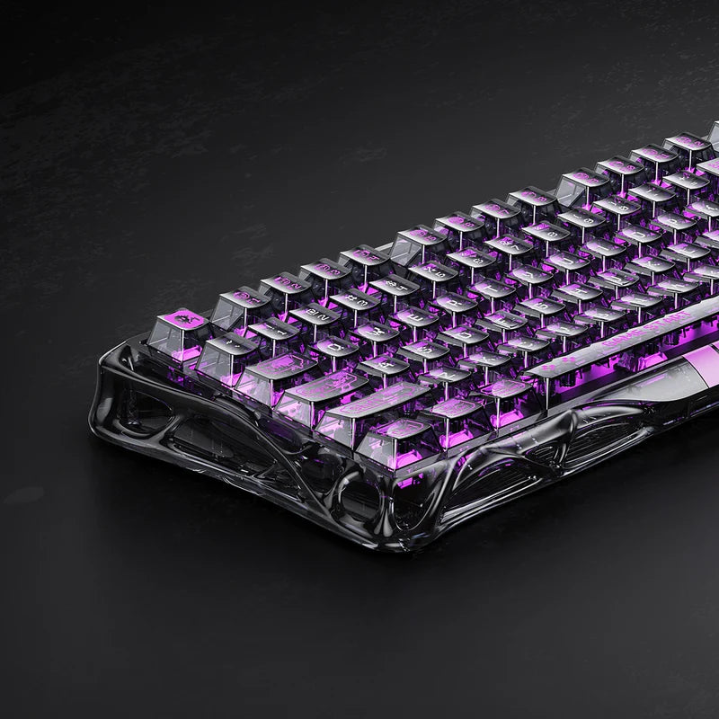 Teclado Magnético Hall Effect GRAVASTAR Mercury V75 Lite Transparent Black