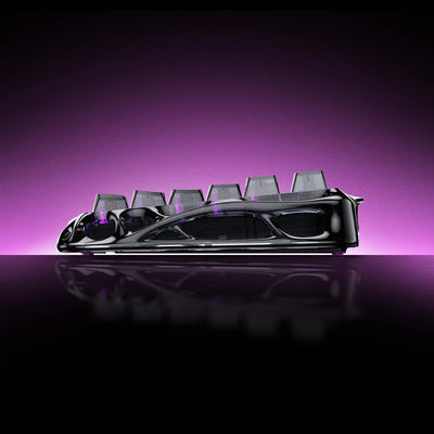 Teclado Magnético Hall Effect GRAVASTAR Mercury V75 Lite Transparent Black
