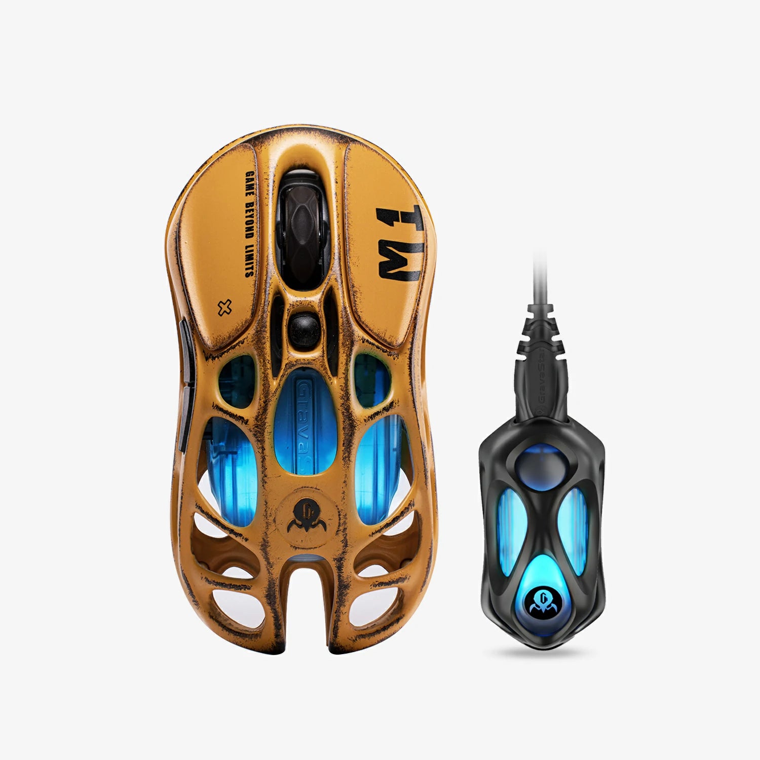 Mouse GRAVASTAR Mercury M1 Pro Edición Especial Battle-Worn Yellow