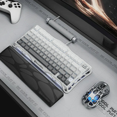 Teclado Mecánico GRAVASTAR Mercury K1 Gradient White