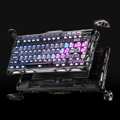 Teclado Mecánico GRAVASTAR Mercury K1 Pro Edición Especial Cyberpunk