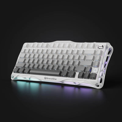 Teclado Mecánico GRAVASTAR Mercury K1 Gradient White