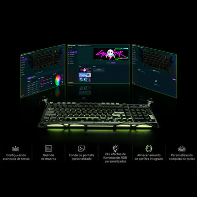Teclado Mecánico GRAVASTAR Mercury K98 Pro Edición Phantom Black