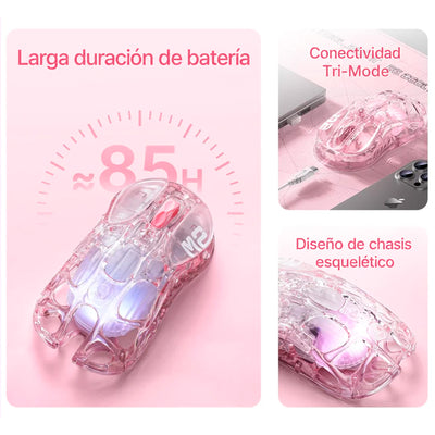 Mouse Gaming GRAVASTAR Mercury M2 Crystal Rose