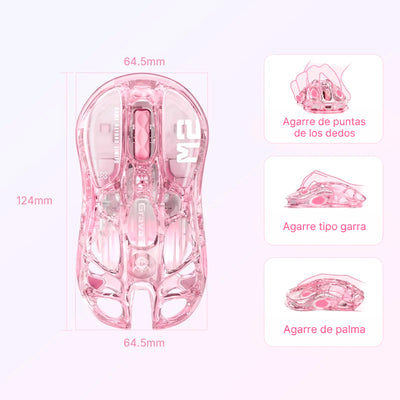 Mouse Gaming GRAVASTAR Mercury M2 Crystal Rose