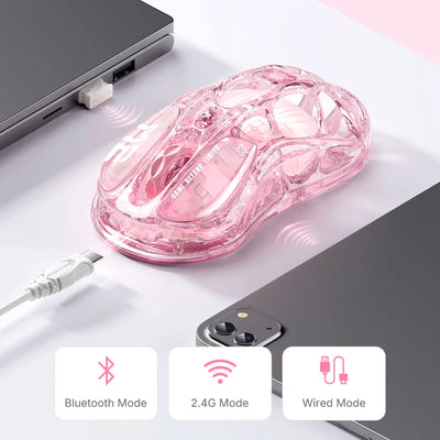 Mouse Gaming GRAVASTAR Mercury M2 Crystal Rose