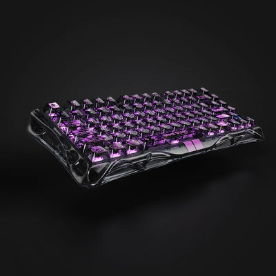 Teclado Magnético Hall Effect GRAVASTAR Mercury V75 Lite Transparent Black