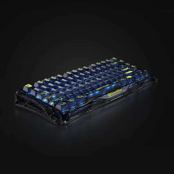 Teclado Magnético GRAVASTAR Mercury K1 Lite Transparent Black