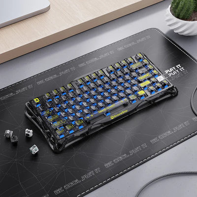 Teclado Magnético GRAVASTAR Mercury K1 Lite Transparent Black