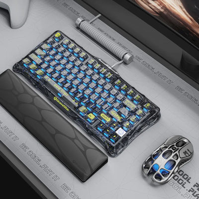 Teclado Magnético GRAVASTAR Mercury K1 Lite Transparent Black