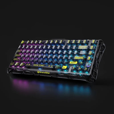 Teclado Magnético GRAVASTAR Mercury K1 Lite Transparent Black