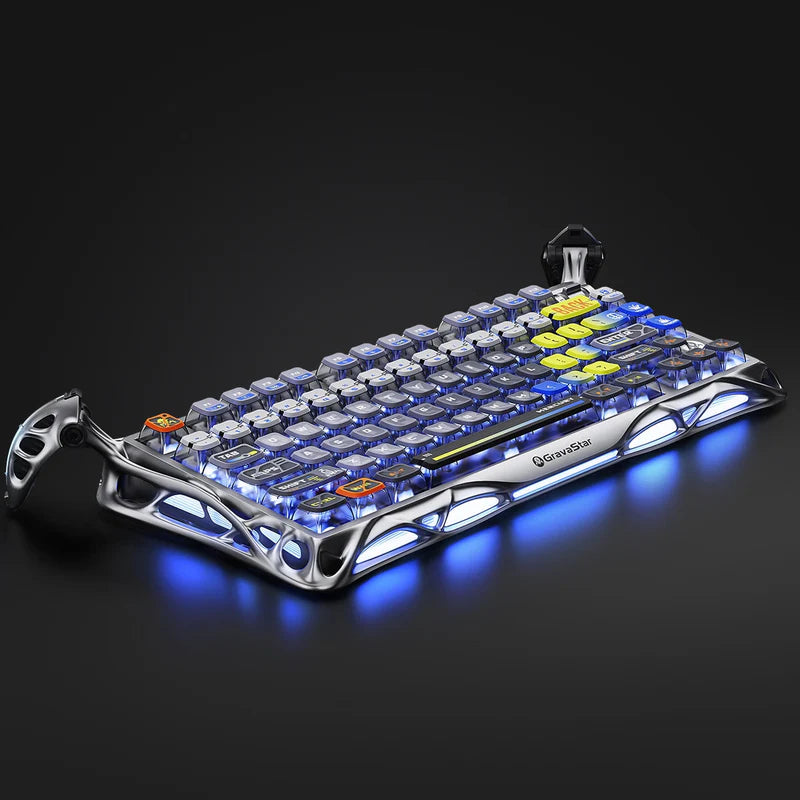 Teclado Mecánico GRAVASTAR Mercury K1 Pro - Interstellar Silver