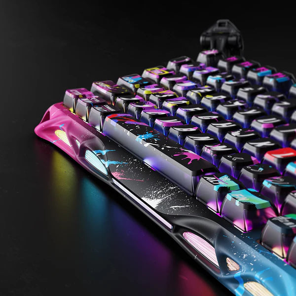 Teclado Magnético GRAVASTAR Mercury V75 Pro Edición Especial Neon Graffiti