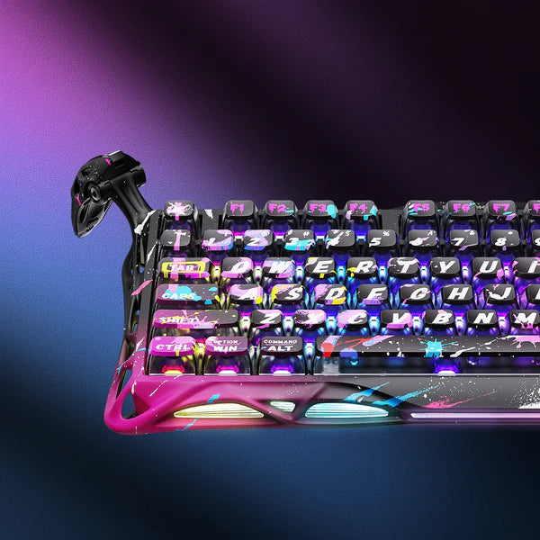 Teclado Magnético GRAVASTAR Mercury V75 Pro Edición Especial Neon Graffiti