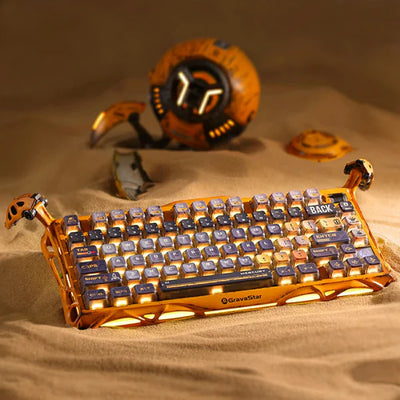Teclado Mecánico GRAVASTAR Mercury K1 Pro Edición Especial Battle-Worn Yellow