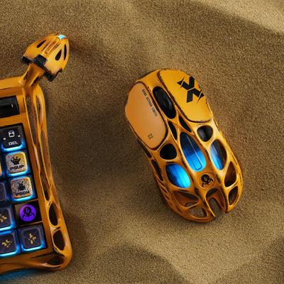 Mouse GRAVASTAR Mercury X & X Pro Edición Especial Battle Worn Yellow