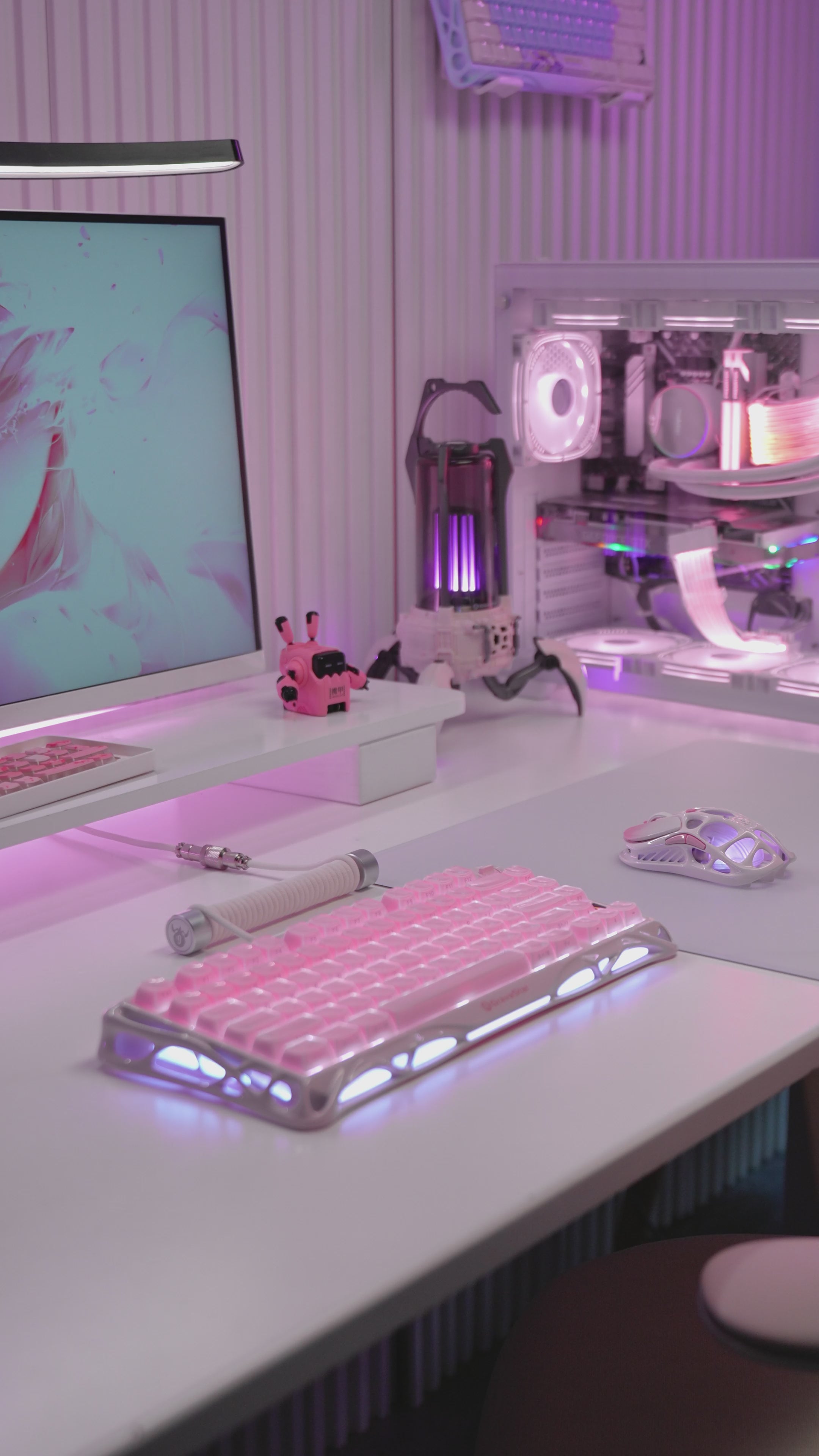 Mouse GRAVASTAR Mercury M1 Pro Edición Especial Sakura Pink