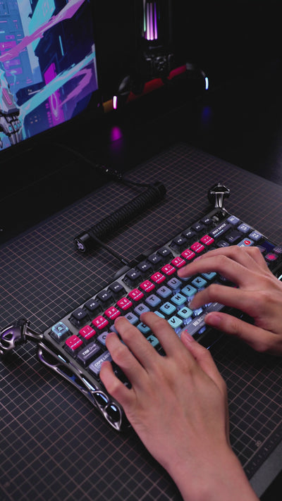 Teclado Magnético GRAVASTAR Mercury V75 Pro Cyberpunk