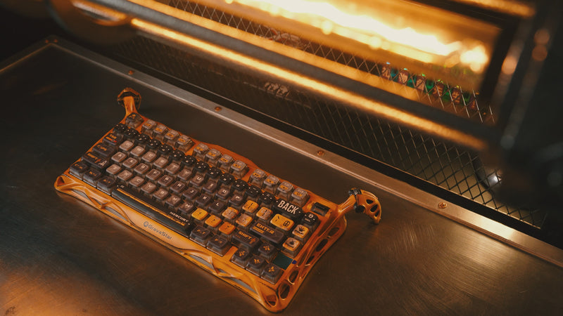 Teclado Amarillo GravaStar Mercury K1 Pro 75% Wireless Mechanical Gaming Keyboard_Special Edition