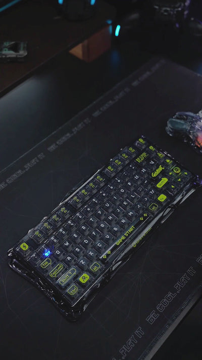 Teclado Mecánico GRAVASTAR Mercury K1 Lite Transparent Black